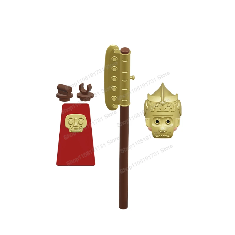 XP718 고대 시대 세트 민사 공무원 Nvshi Lvzhang 미니 액션 피규어 모델 액세서리 블록 어린이 장난감 선물