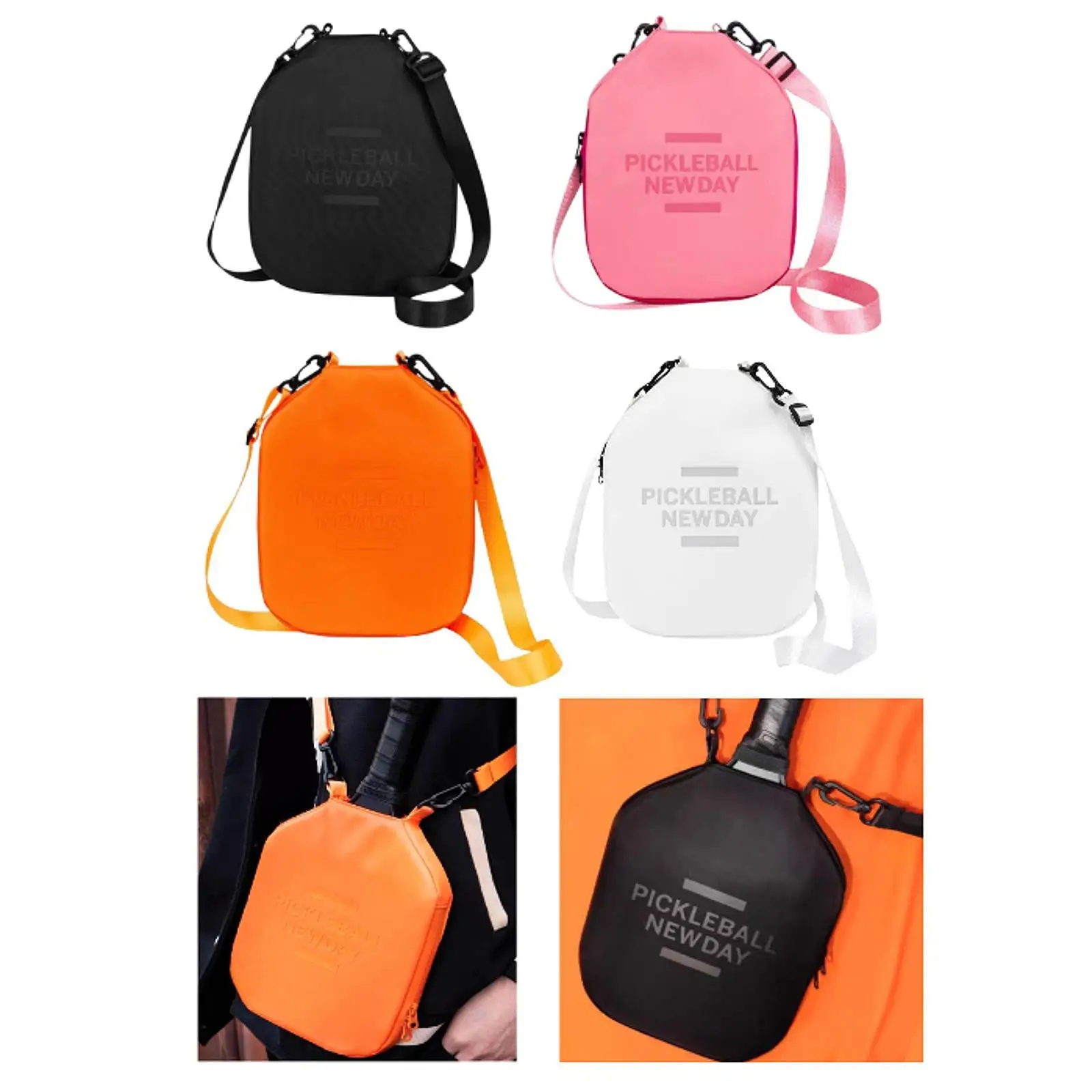 

Чехол для весла Pickleball, сумка через плечо, портативный аксессуар Pickleball, подарочный держатель, протектор для тренировок, занятий спортом на открытом воздухе