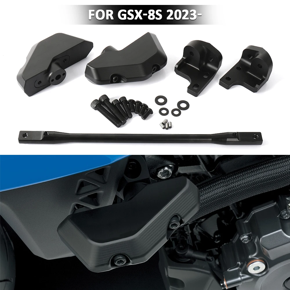 GSX-8S Frame Slider Crash Protector Motorcycle Falling Protection Crash Pad Set For Suzuki GSX 8S GSX8S 2023 2024