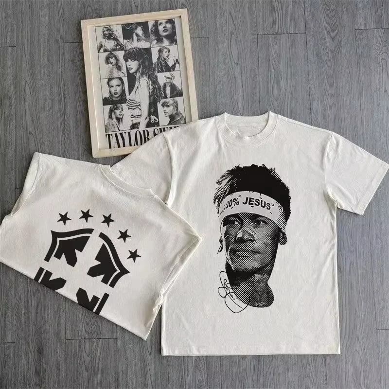 Neymar Cristiano Ronaldo American Football Star Print Summer Casual Sports Short Sleeve T-Shirt Women Print Fashion Men T-Shirt