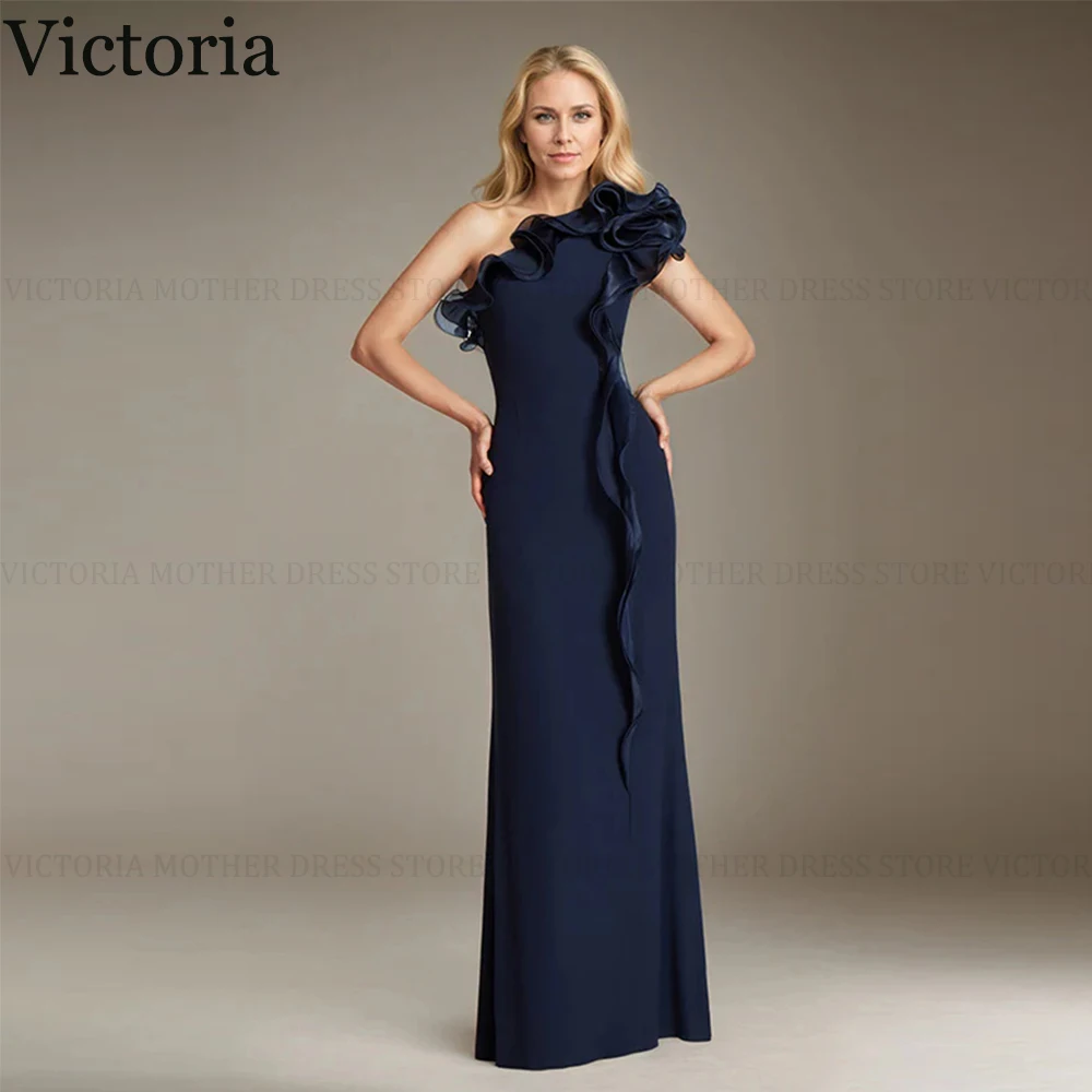 

VICTORIA Elegant Mother of the Bride Dresses 2025 New Customized Sheath One-Shoulder Long Wedding Guest Party Gowns Floor-Length