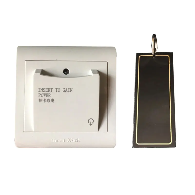 Smart Magnetic Energy Saving Switch Magnetic Card 220V 40A Three Line Insert Key For Power 15S Time Delay