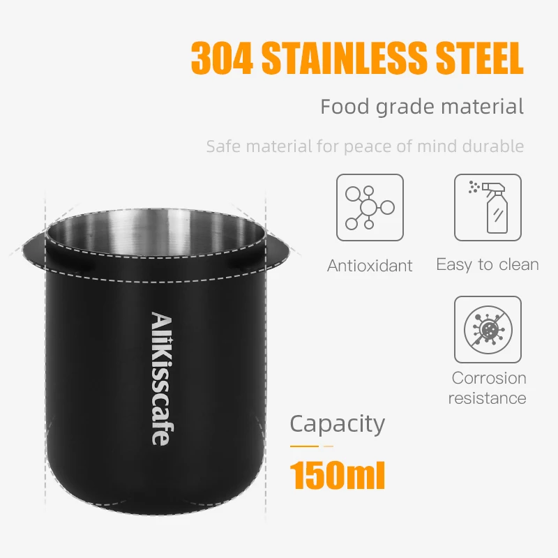 58mm Espresso Dosing Cup Stainless Steel Dosing Cup For 58mm Portafilter Wear Resistant Espresso Machine Accessory Barista Tools