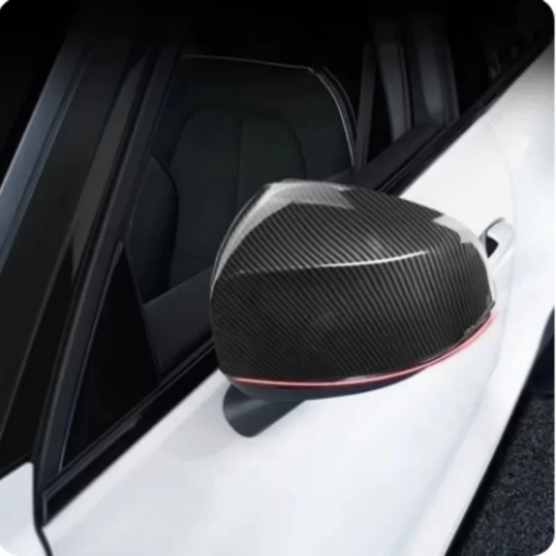 Fit For Volvo XC40 2019-2023 Side Rearview Mirror Rain Eyebrow Decor Cover Trim Car Exterior Styling Accessories