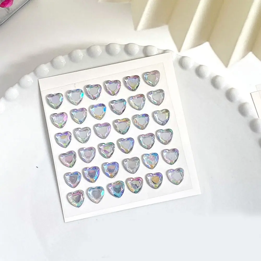 Dzieci Scrapbooking studenci Bling dekoracyjna naklejka 3D kryształowa diamentowa naklejka DIY zabawki dla dzieci miłość serce Rhinestone