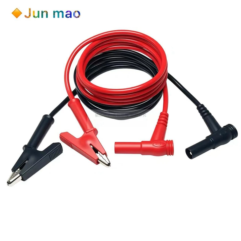 1PCS 4mm probe plug, half pack crocodile clip power cord, universal probe test wire, capacitor clip test wire 1M