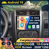 Android 15 Carplay Auto Radio para Suzuki Jimny 3 2005-2016 2017 2018 2019 reproductor Multimedia GPS estéreo DSP WiFi + unidad principal 4G