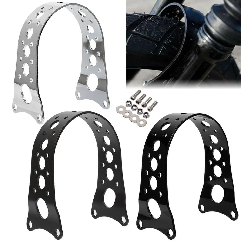 Soporte de Guardabarros Delantero para Motocicleta, Modelo Tracker Narrow, para Harley Sportster Iron XL 883 1200 Dyna Low Rider Super Glide Seventy-Two