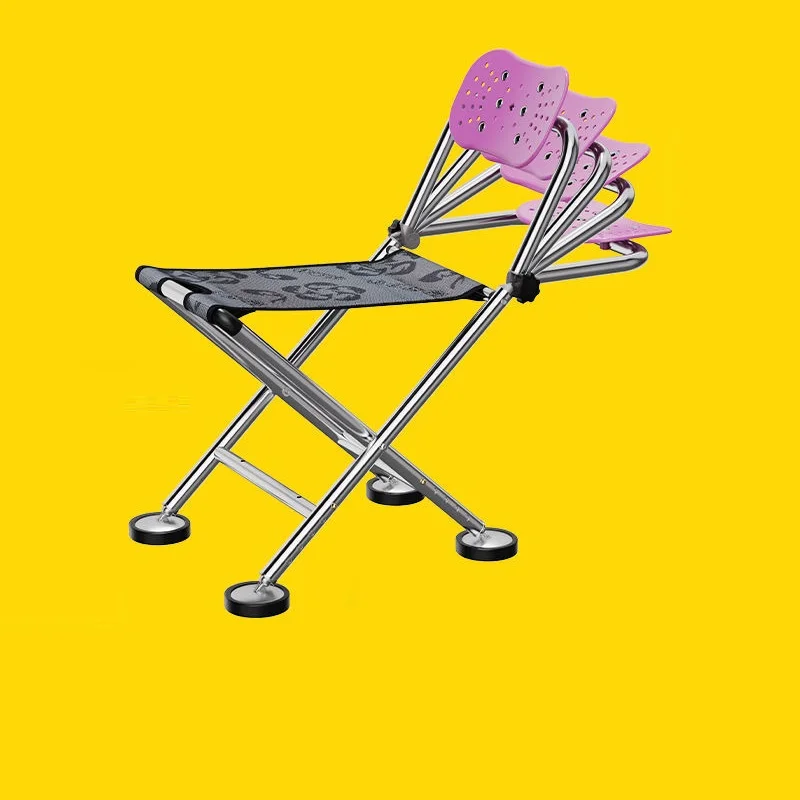Ultra Light and Compact Folding Fishing Chair, Portable Adjustable Outdoor Camping Stainless Steel Seat With Carry Bag