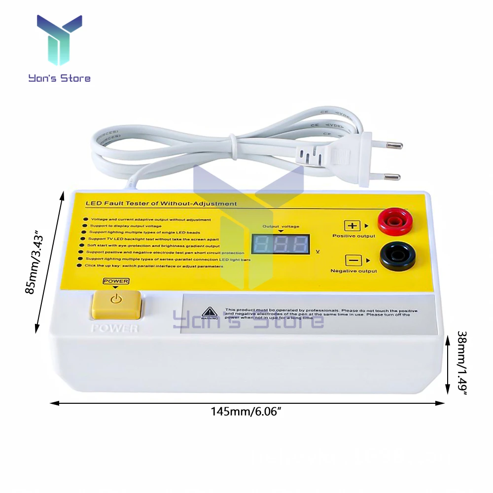 Digital Display LED Lamp TV Backlight Tester Multipurpose LED Strips Beads Repair Test Tool Instruments DC 0-200V Output