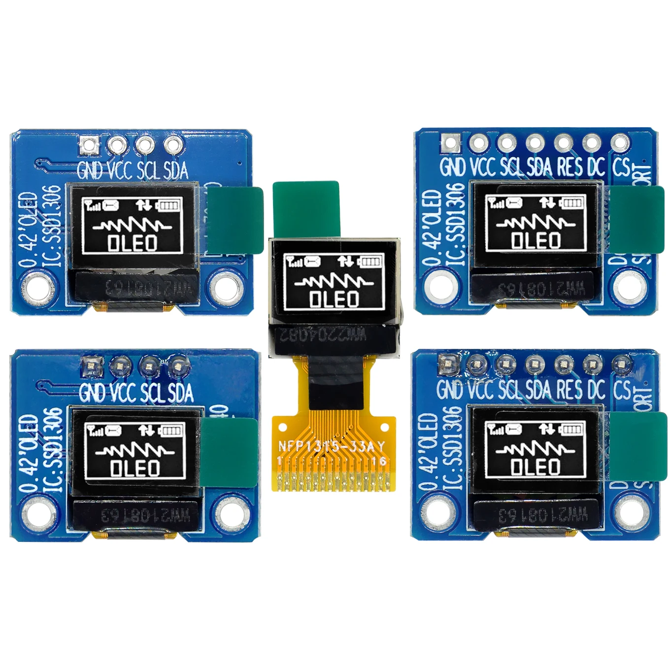 0,42-calowy ekran wyświetlacza OLED Interfejs IIC/SPI Moduł wyświetlacza OLED SSD1306 Sterownik IC Moduł rozdzielczości 72x40 3,3 V