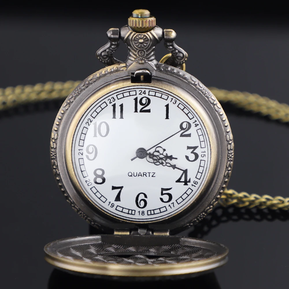 Vintage Combat Squadron Airborne Hollow Special Quartz Pocket Watch for Mens Womens Necklace Timing Pendant Jewelry Gift Clock