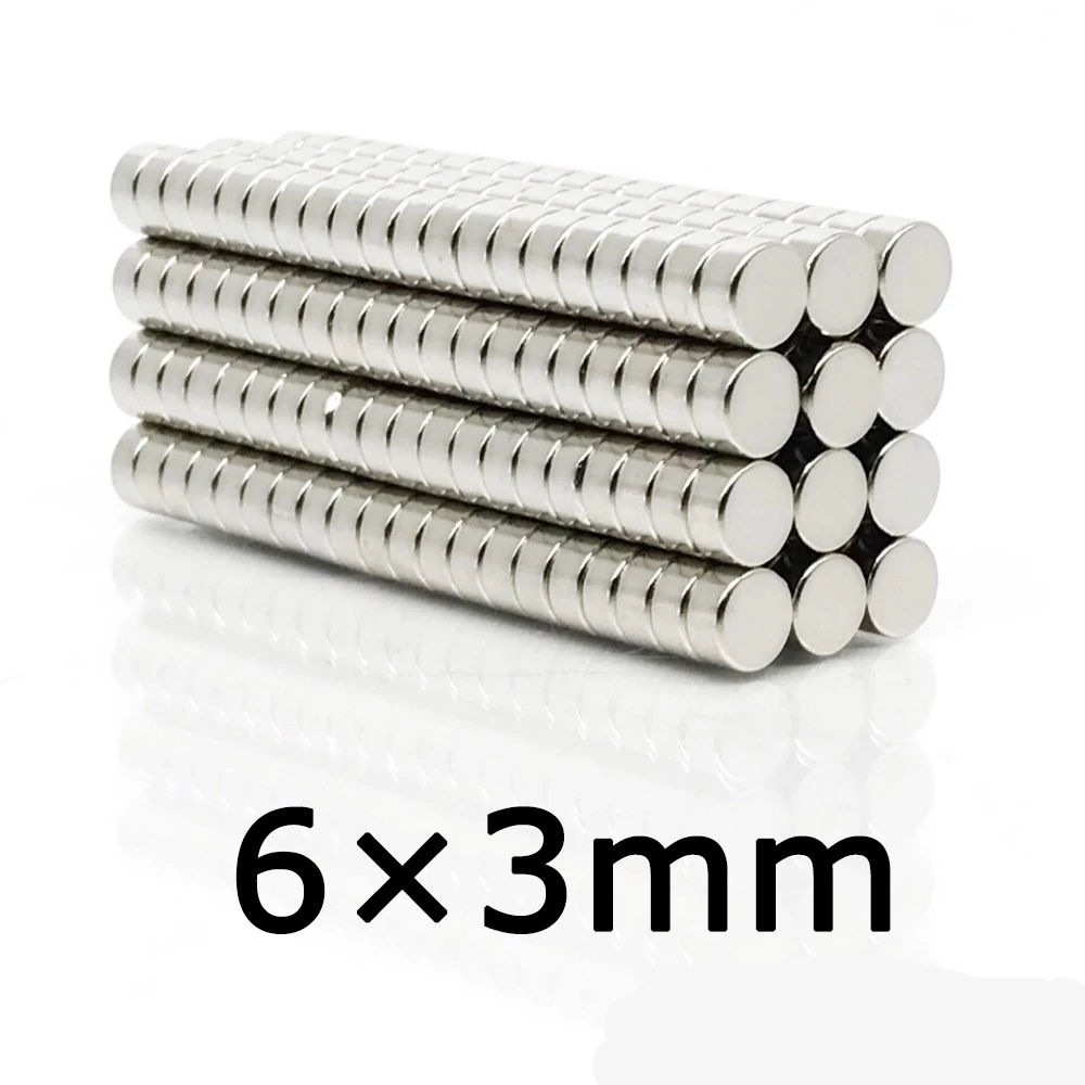 20/50/100 PCS 6x3mm Round NdFeB Neodymium Magnet N35 Super Magnet Powerful Small imanes Permanent Magnetic