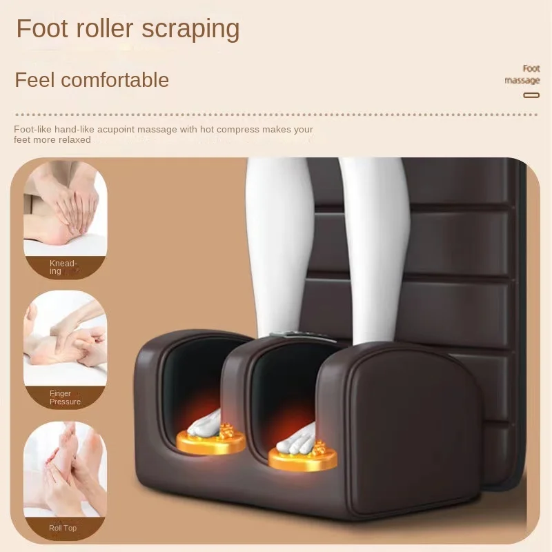 AirBag Massage Cushion Electric Kneading Reclining Chair Home Mattress Massager Cervical Spine Back Waist Whole Body Relief 110V