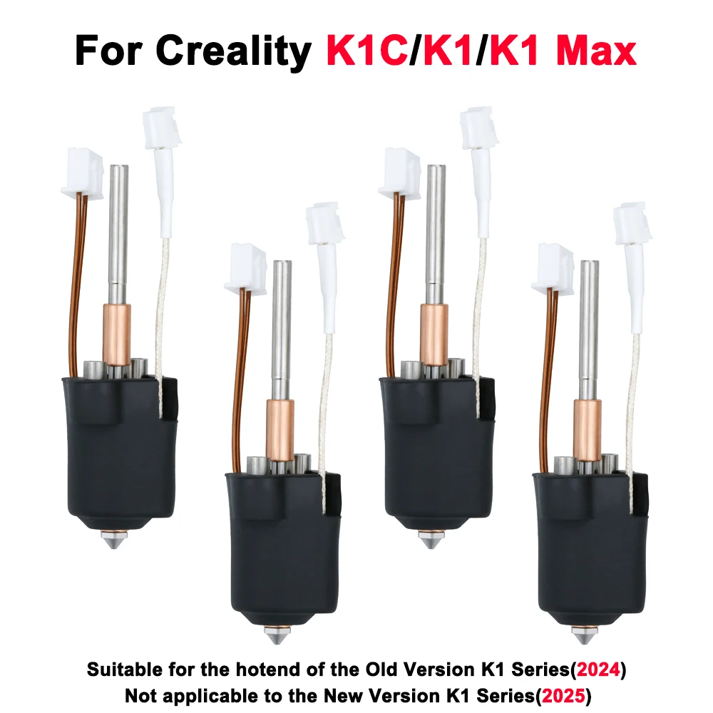 For Creality K1C K1 Max Hotend Ceramic Heating Block Kit 3D Printer Parts Quick-Swap Nozzle Kit Heat Break Resistance Hotend