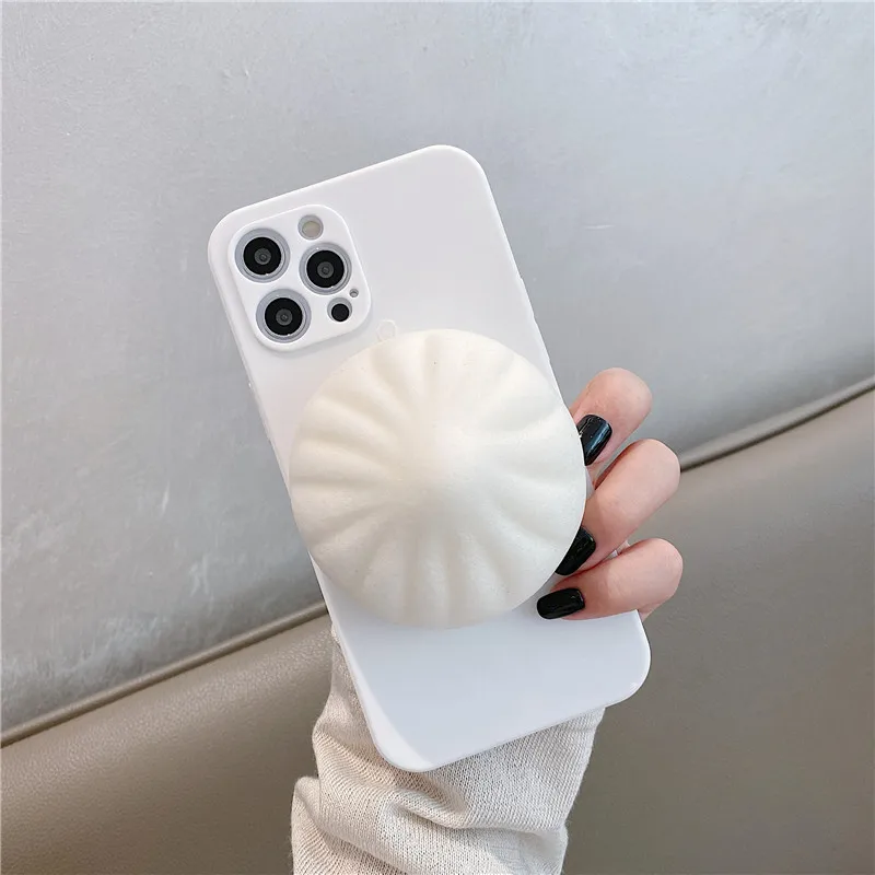 

Fun decompression pinch bun mobile phone case for iPhone 16 15 14 13 12 11 Pro Max, the best gift choice for weird and strange