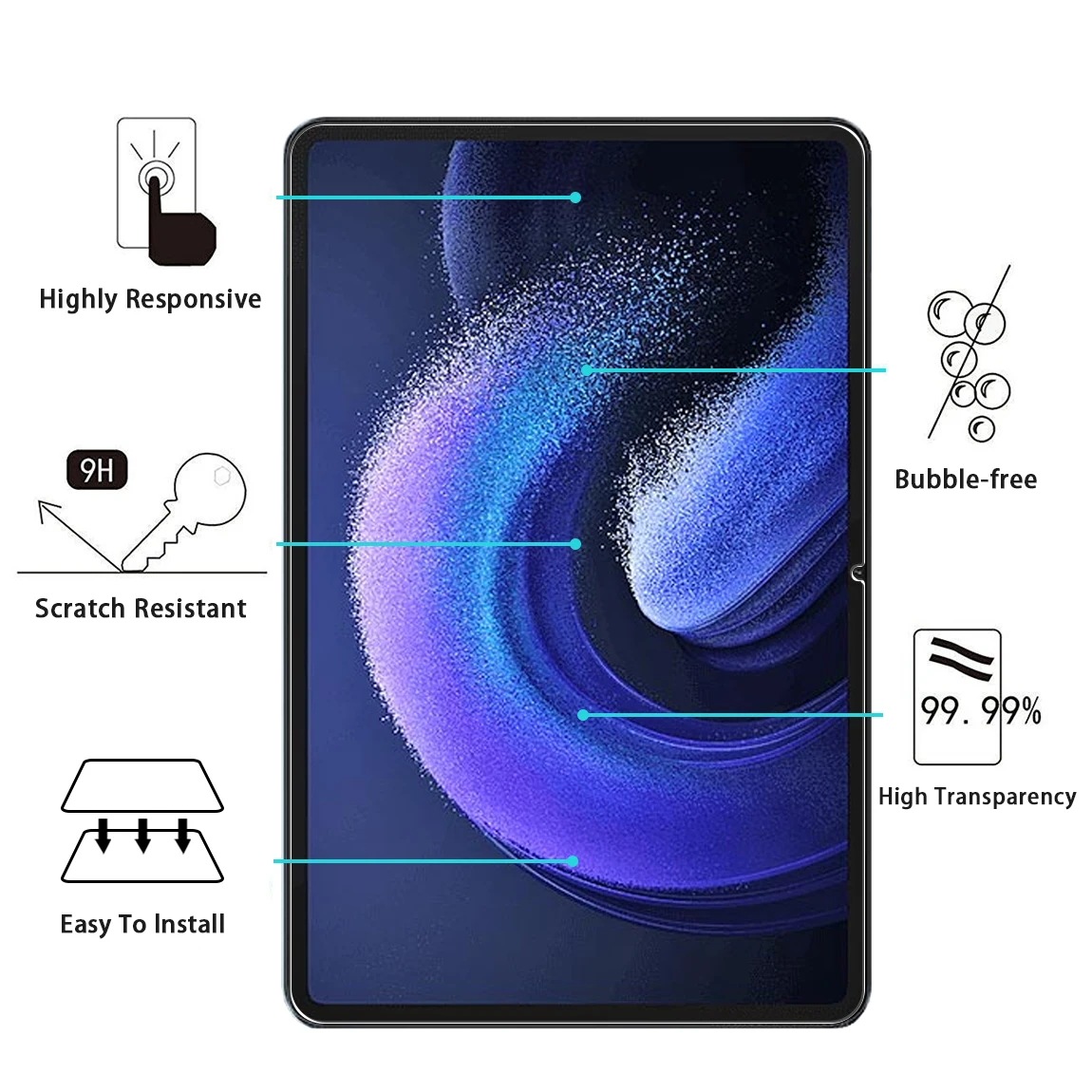 2 Pieces Screen Protector For Xiaomi Pad 6 (11.0