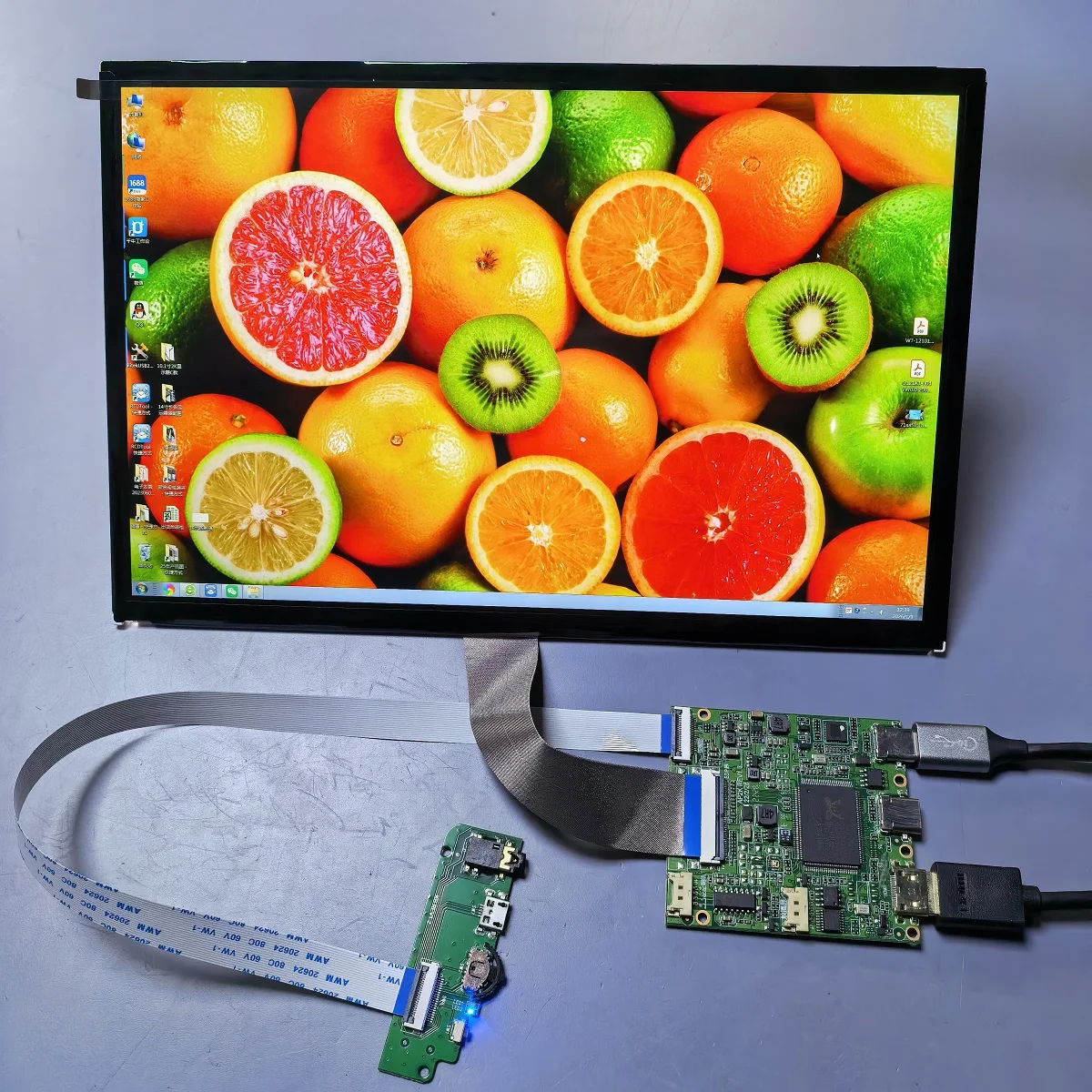 

Мониторный модуль 2K, комплект, Type-C, HD, проводное подключение, IPS, полный угол обзора, 2560x1600, USB-C, питание 5В, 10.1 дюйма