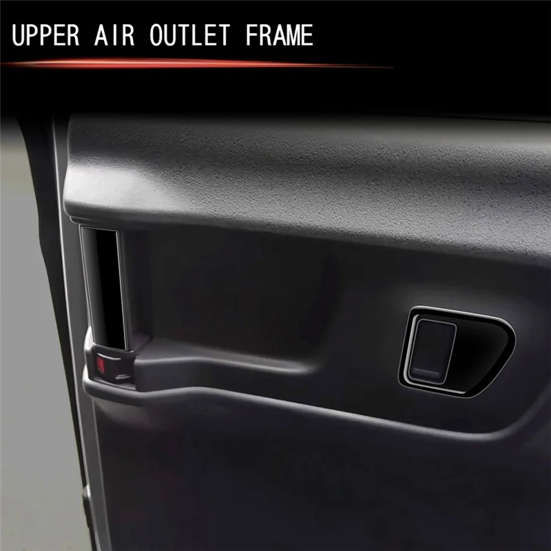 Rare Car Middle Door Handle Trim Frame For Honda N-BOX 2024 Middle Door Switch Trim Stickers RHD