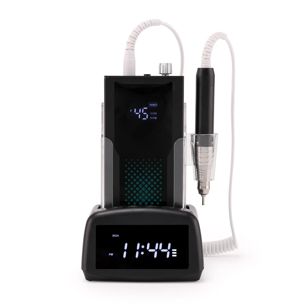 85W Nieuwe Europese Stijl Duurzaam Aluminium 45000 Rpm Borstelloze Hoge Snelheid Stille Oplaadbare Nagelboormachine Boren Efile