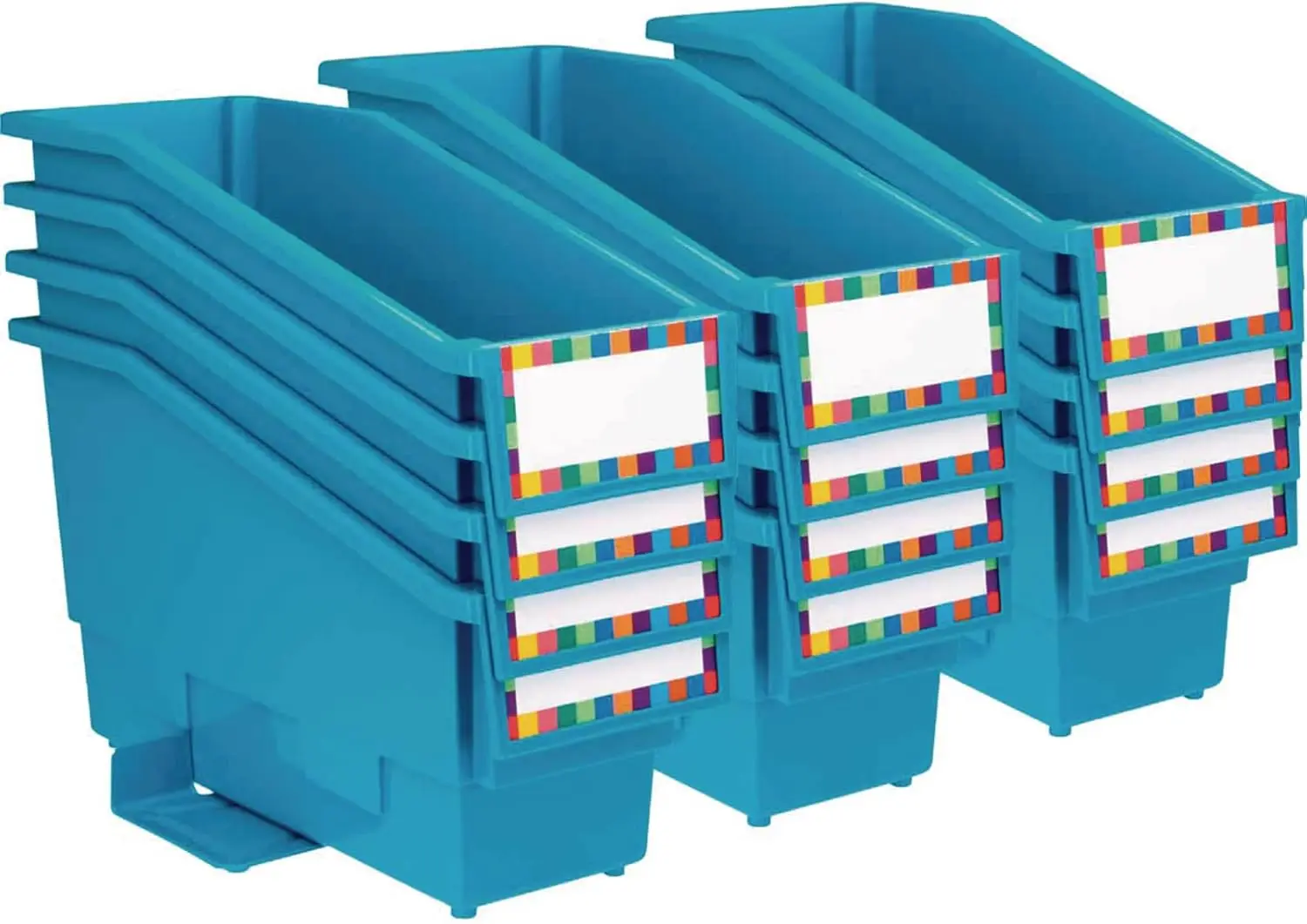 

Набор из 12 держателей для книг и папок без складок, с упорами-стабилизаторами и держателем для этикеток для организации класса