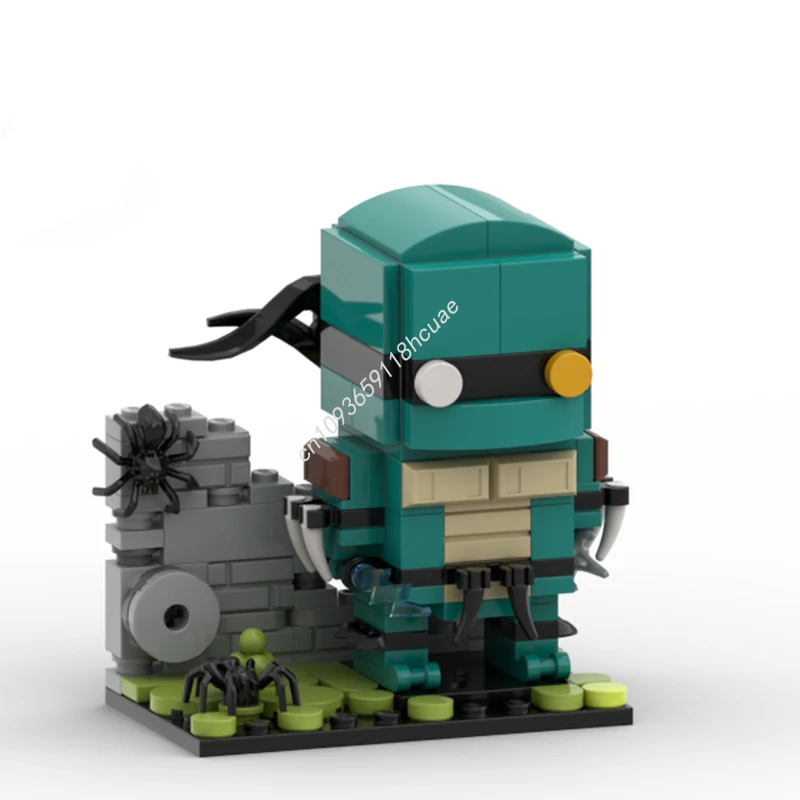 

177 шт. MOC черепаха-воин, размышки nan, строительные блоки, рождественский подарок, украшение дома, сделай сам, идеально подходит для интерьерной витрины