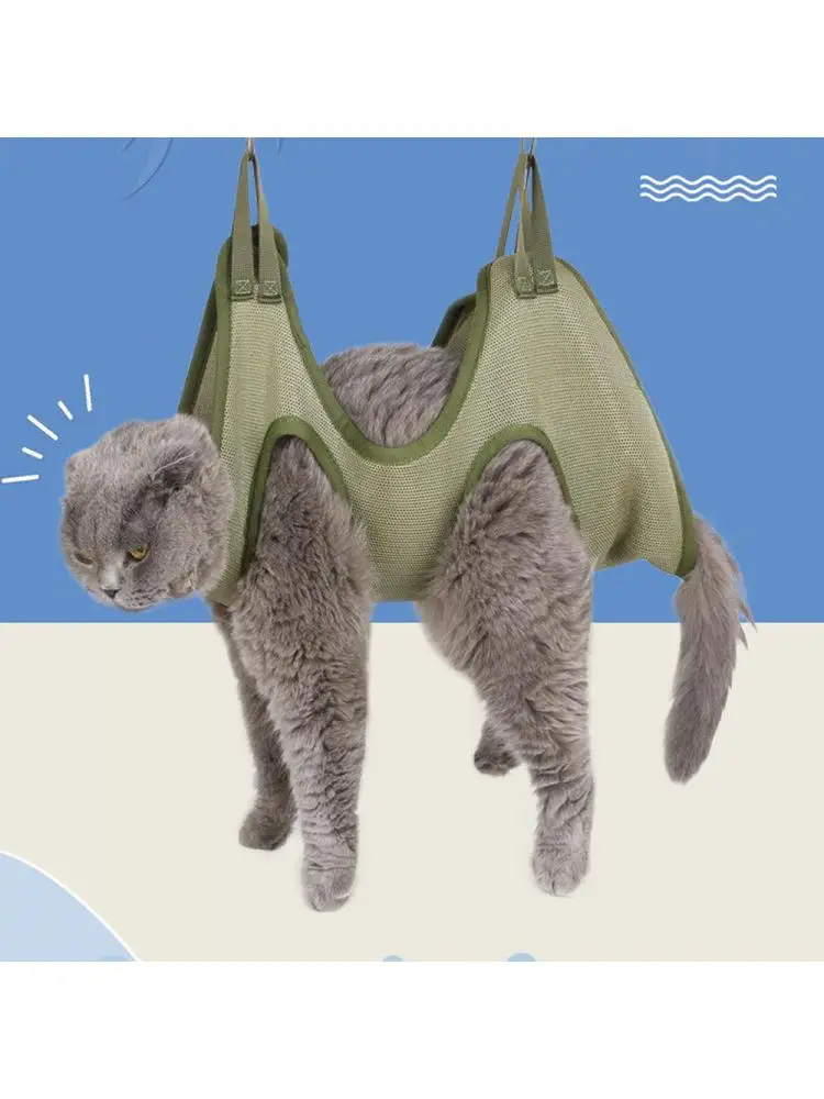 

Cat Grooming nail cutting anti scratch bite fixed bag bath Trimming Restraint Bag Pet Beauty hammock hanging Pet Supplies Set