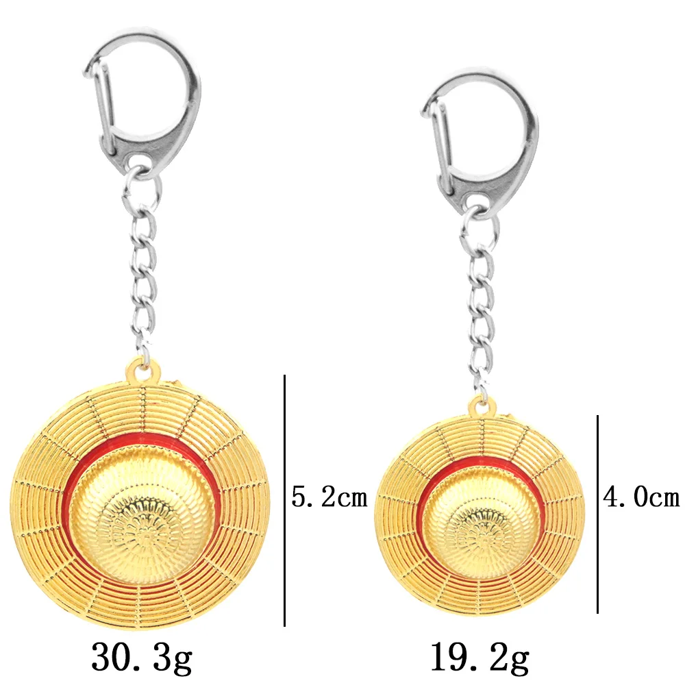 Classic Cartoon Anime Keychain Straw Hat Pendant Metal Keychains For Fans Cosplay Accessories Jewelry Gifts image 6