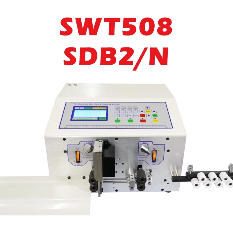 SWT508-SDB2 Automatic Wire Strip Stripping Machine Cable Manufacturing Equipment Compatible Single 2.5mm2 Double 4.5mm2 Wires