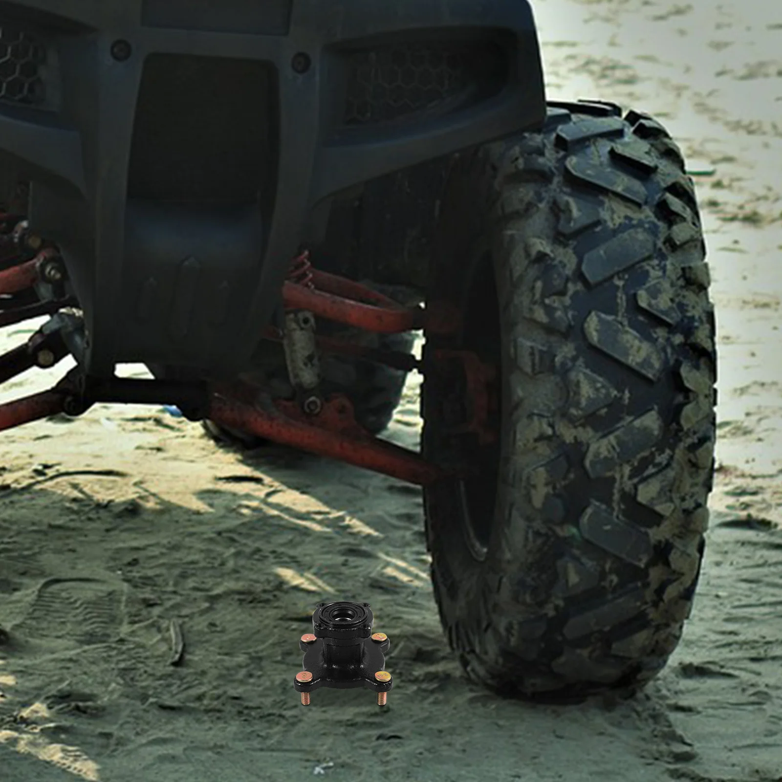 Mozzo in metallo durevole sostitutivo dell'asse del cerchione anteriore Go Kart Atv per l'uso del mozzo Go Beach Wilderness