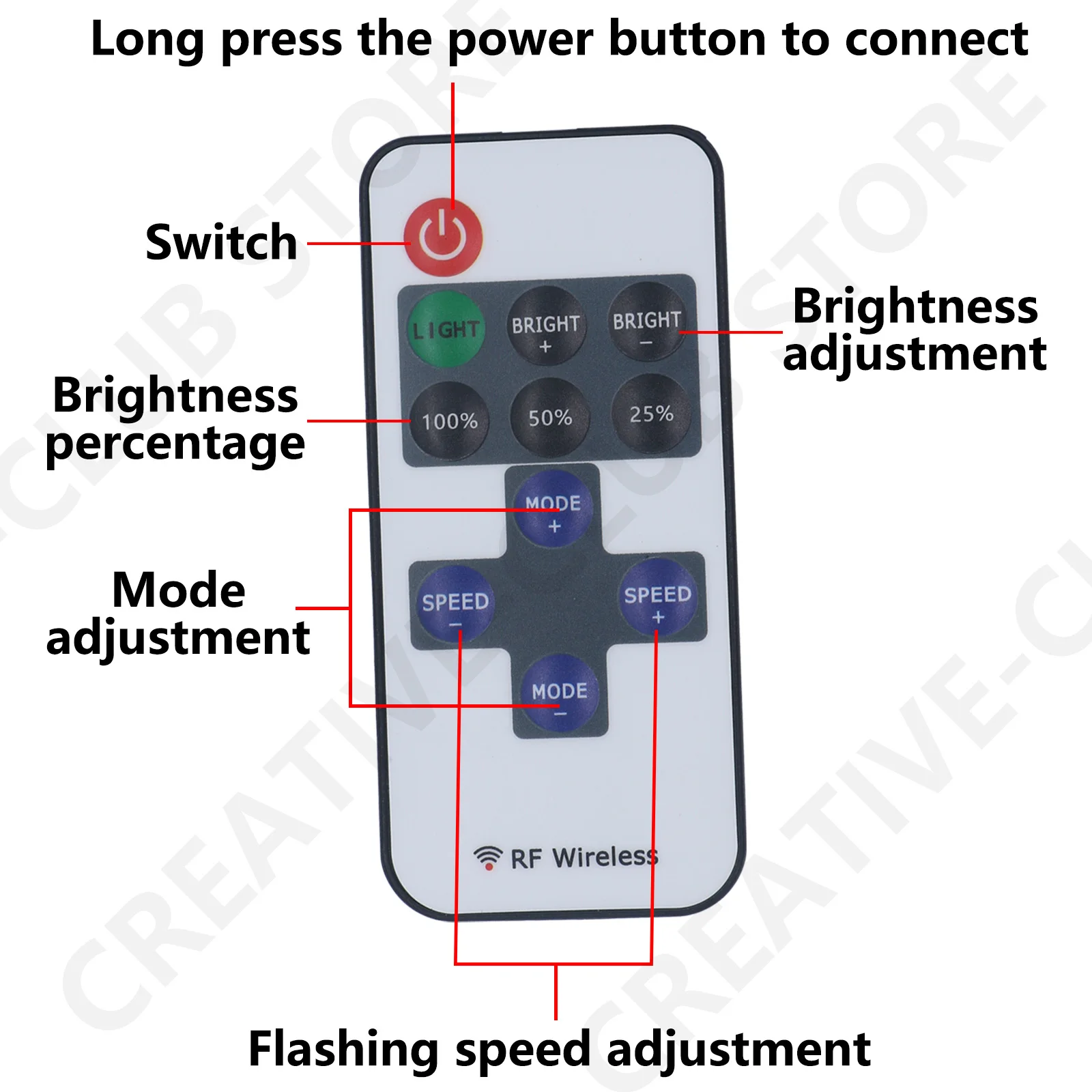 DC5-24V Mini 11Keys RF Wireless Led Remote Controller Led Dimmer Controller For Single Color Light Strip SMD5050/3528/5730/3014/