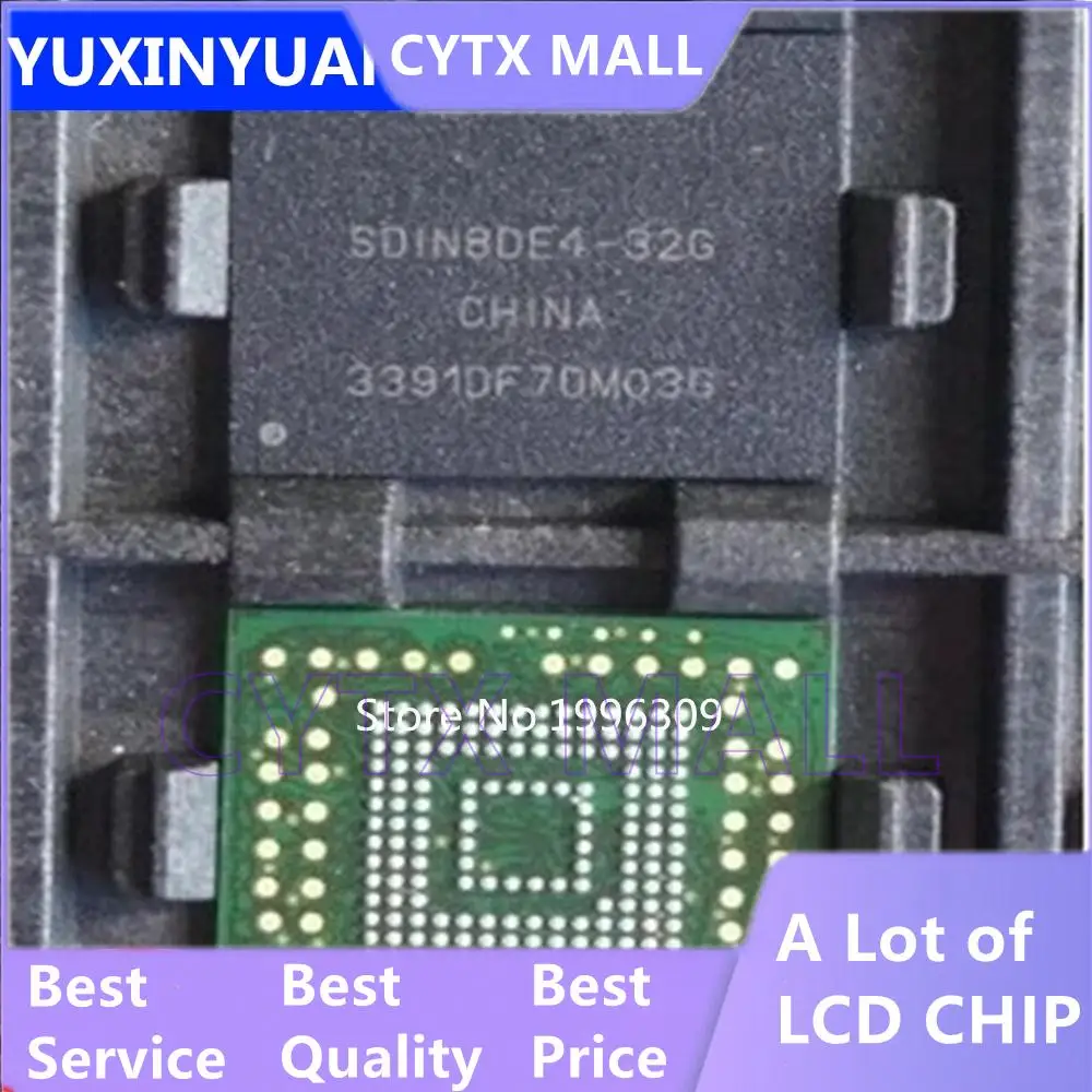 New_original 1PCS  SDIN8DE4-32G BGA EMMC SDIN8DE4 32G  CYTX_B