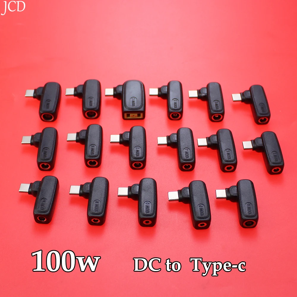 100W DC to USB C PD Power Adapter Converter for Lenovo Asus Hp Dell Acer Laptop Charger to 5V 9V 20V Type C Charger Connector