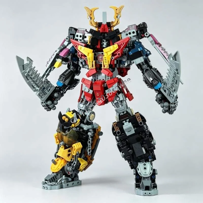 1238PCS Transformable Sci Fi Mecha Robot Model Custom Puzzle DIY Creative Assembly Educational Building Blocks Holiday Present