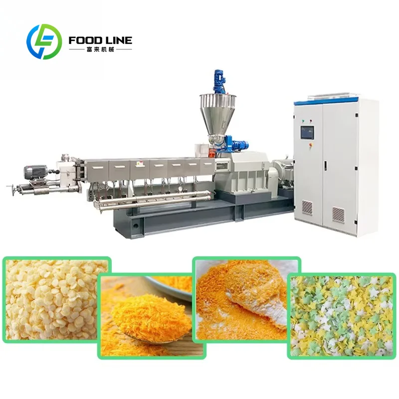 Customized Extruder Crusher Screen Production Line Graded Bread Crumb For Fried Chicken Coating Raw Material Food Factory