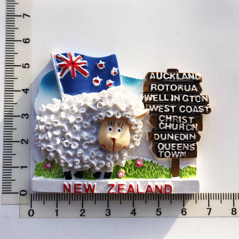 New Zealand  Creative,Travel,Commemorate,Crafts,3D,Ornaments,Magnetism,Resin Material,Refrigerator Stickers