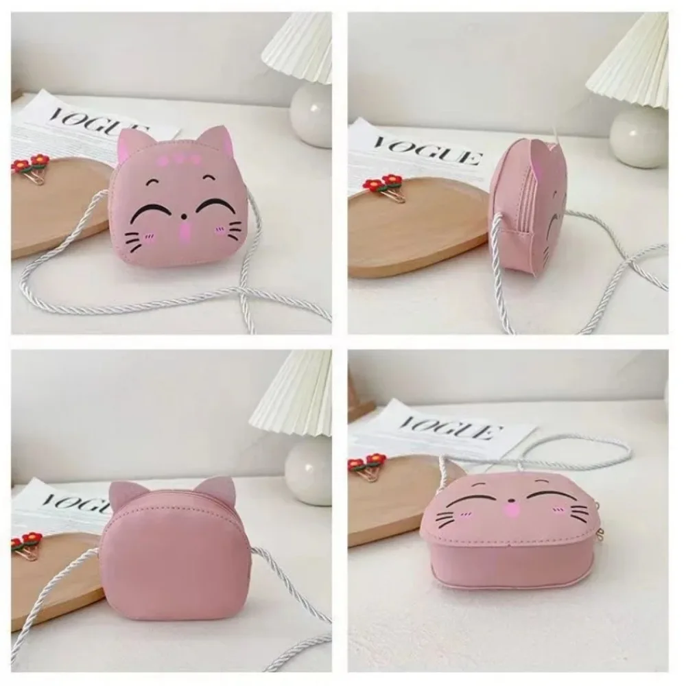 2025 Now Cartoon Kids Bag Fashion Cute Cat Crossbody Bag Coin Wallet Lovely Hand Bags for Boys and Girls Mini Shoulder Bags