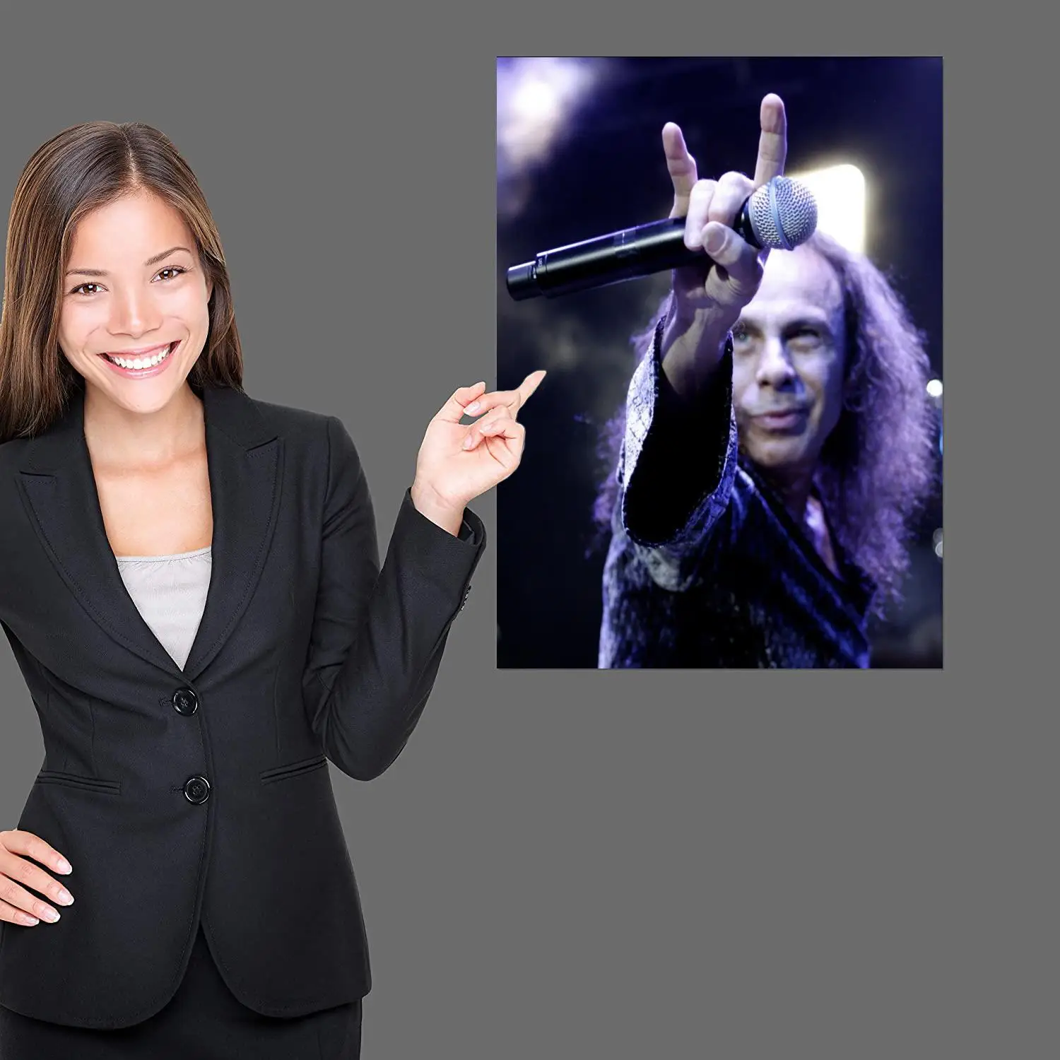 Ronnie James Dio Poster Wall Art 24x36 Canvas Posters Decoration Art Personalized Gift Modern Family bedroom Painting