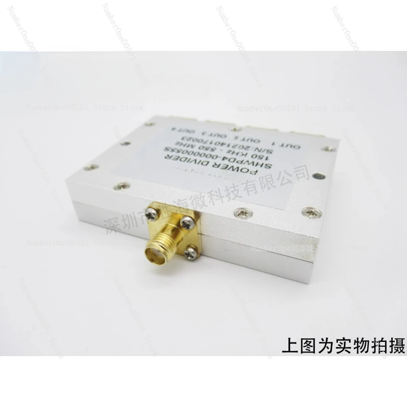 150KHz To 550MHz RF Ultra Wideband One To Four Power Splitter SMA Interface High Isolation RF Communication Accessory