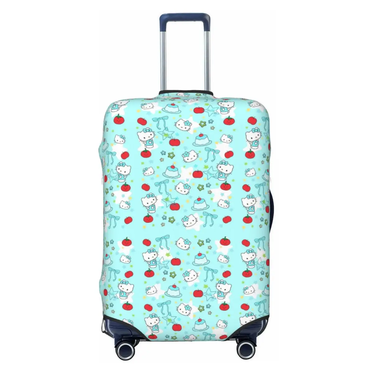 

Эластичный чехол для чемодана с мультяшным котом в стиле аниме, защитный чехол для багажа, модный дизайн