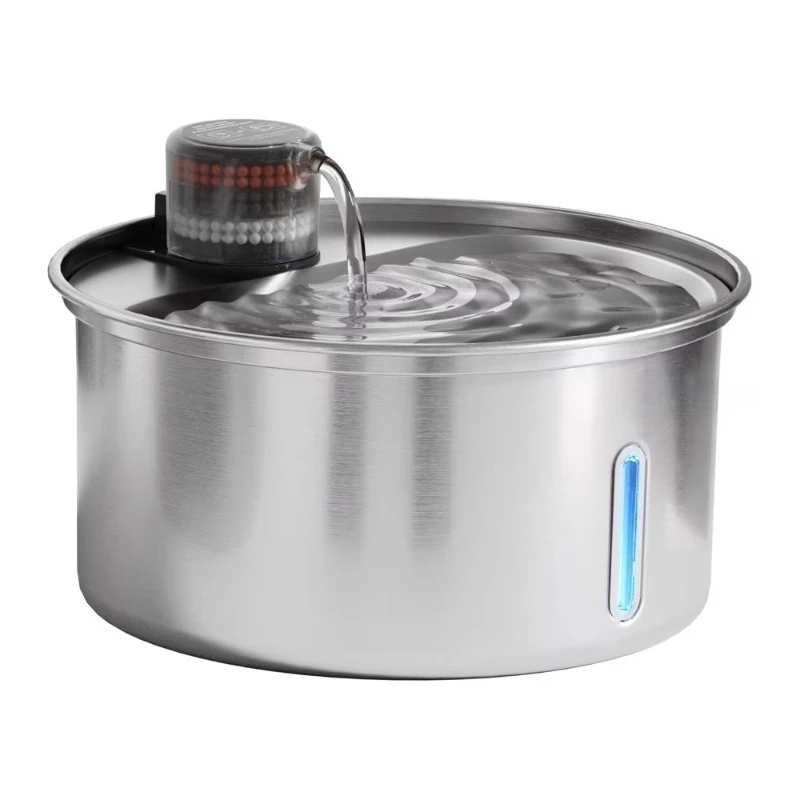 

3.2L Stainless Steel Automatic cat Water Dispenser, Detachable Filter, Pet Fountain Feeder