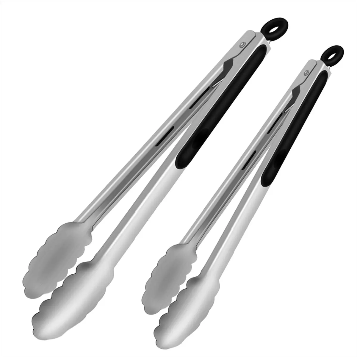 M10K Grill Tongs, Bbq Tongs - 12inch and 16 Inch Extra Long Kitchen Tong, HeatResistant 600 Degrees Stainless Steel Tongs