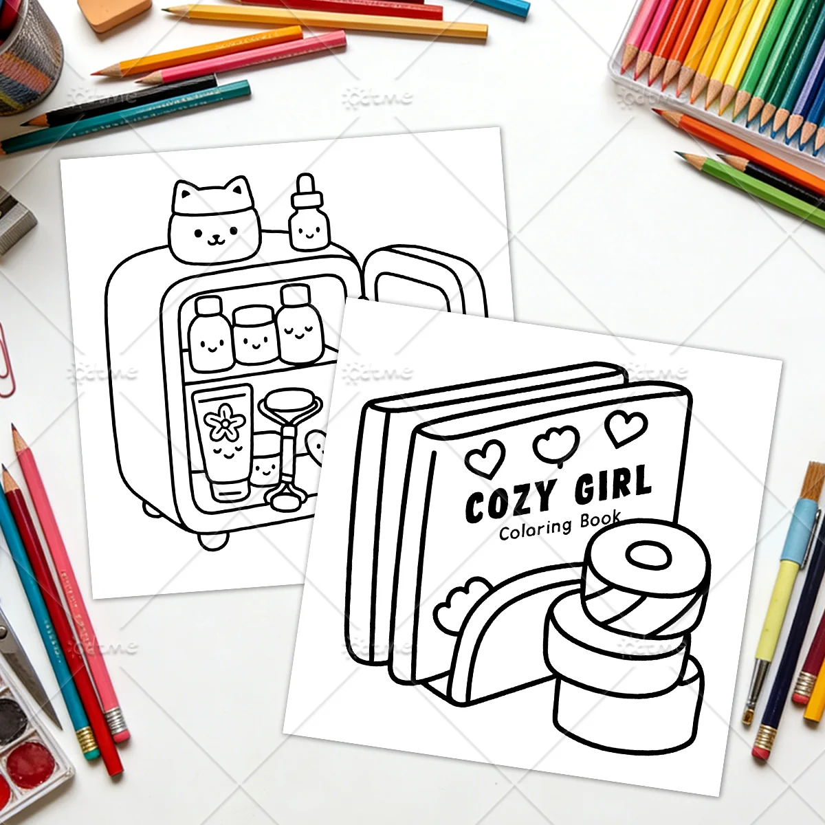 따뜻한 순간들 성인을 위한 색칠 공부 책 만화 대담하고 - Adult Coloring Book Stress Relief 리뷰 및 가격
