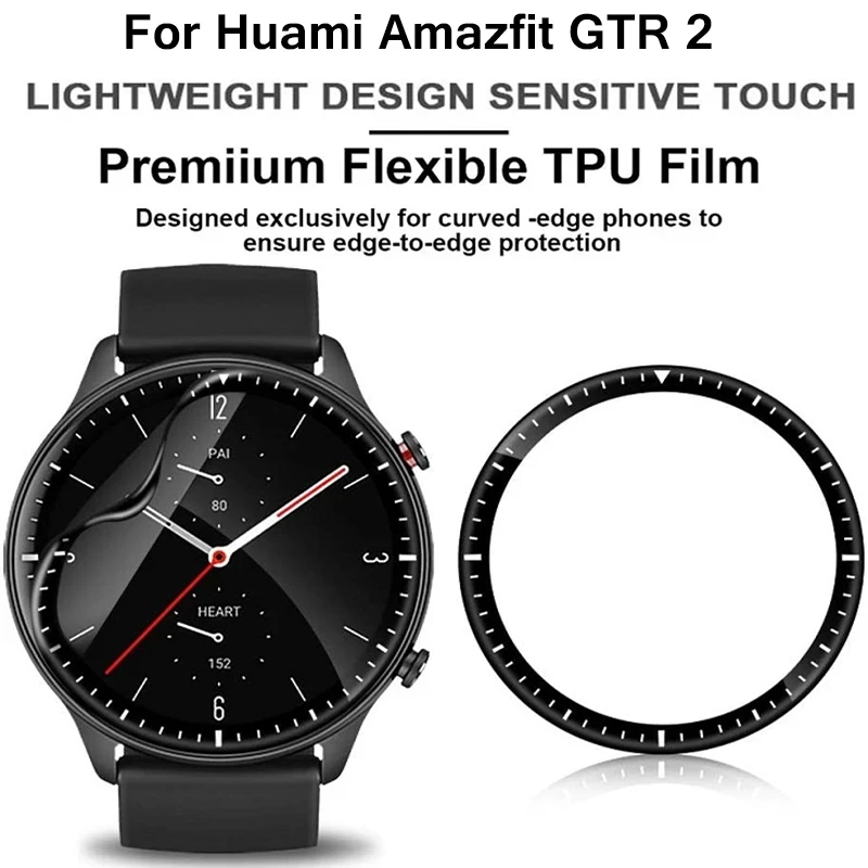 3D Curved Clear TPU Full Coverage Screen Protector For Huami Amazfit GTR 2 Smart Watch Protective Film Cover for Amazfit GTR 2