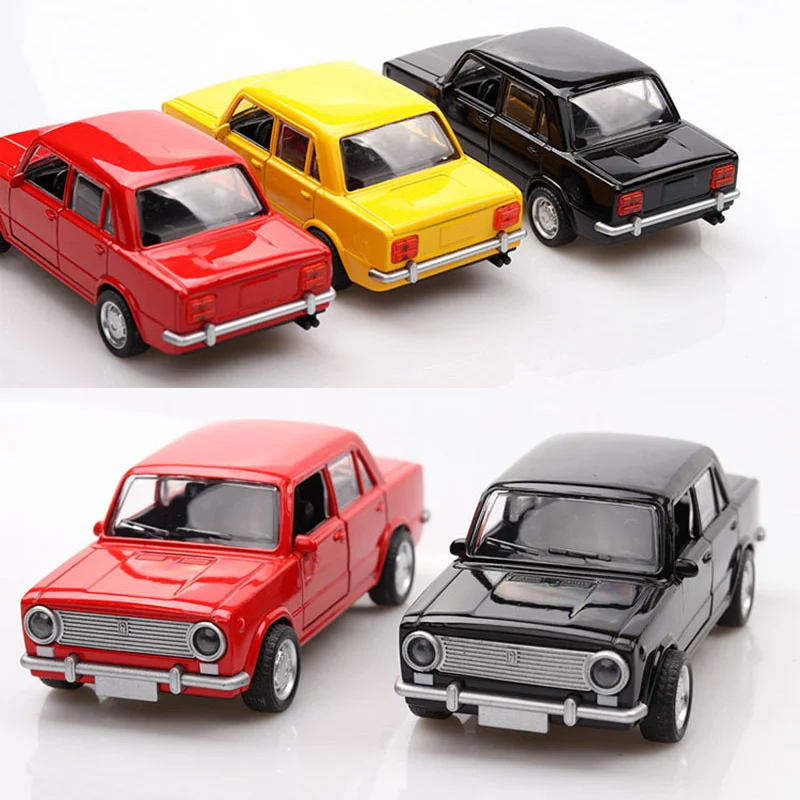 1:36 LADA Alloy Car Model Diecast Toys Vehicles NO Light & Sound Effect Car For Boys Birthday Gifts Kids Toys Cars