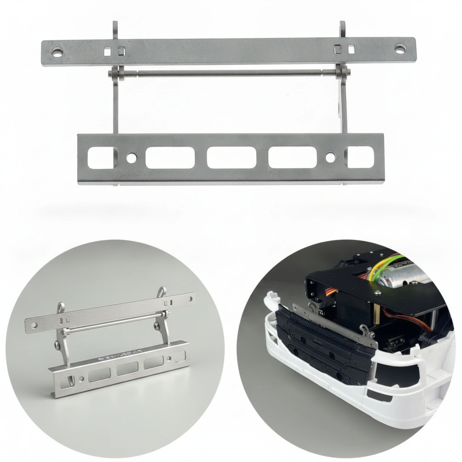 Cab Support Bracket with Screws Hinge-Style RC Truck Bracket Mount Support with Fixing Screws Long-Lasting Upgrade Part High