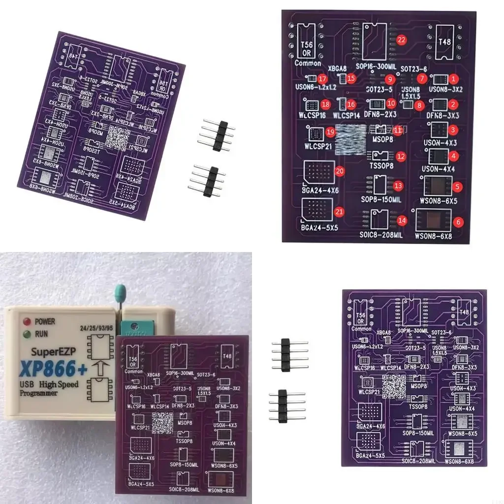 Auto Detecting BIOS Chip Programmer Tool for Multiple Laptops Easy Operation For WSON8 QFN8 Testing errom D2RC