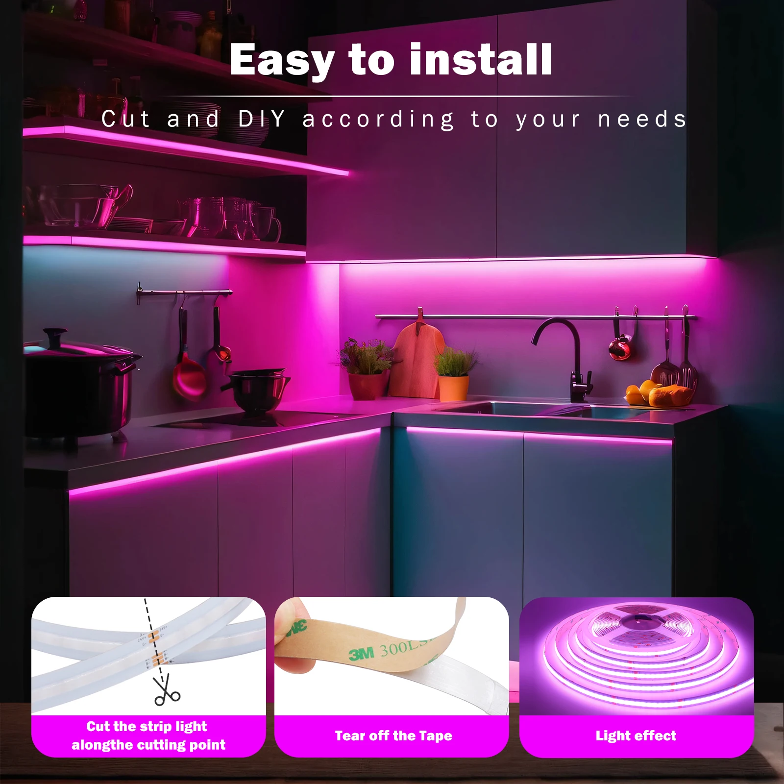 24V 10M RGB IC LED COB Light Strip 672LEDs/m Individually Addressable Dream Color COB Led Light RGBW RGBWW IP20 Linear Lighting