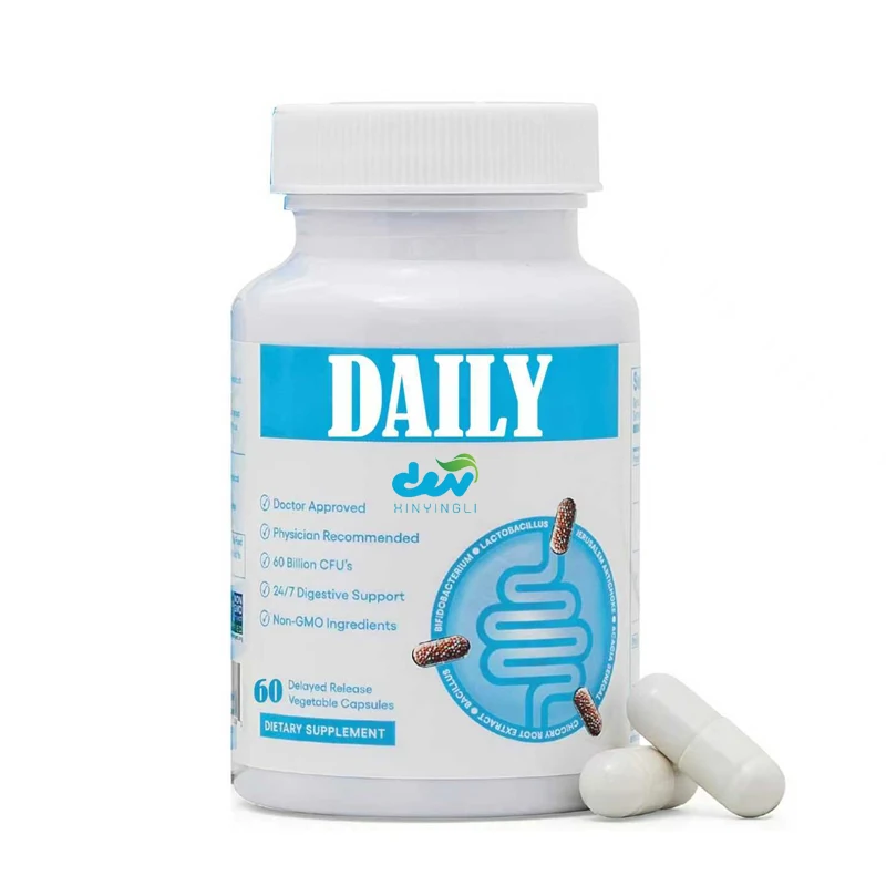 

Ежедневные пробиотики для мужчин и женщин, содержащие Bifidobacterium Longum и пребиотики, способствуют здоровью кишечника, без глютена.