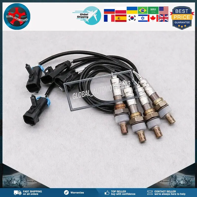 4X Upstream & Downstream 234-4012 234-4018 Oxygen Sensor Fit for Chevy GMC